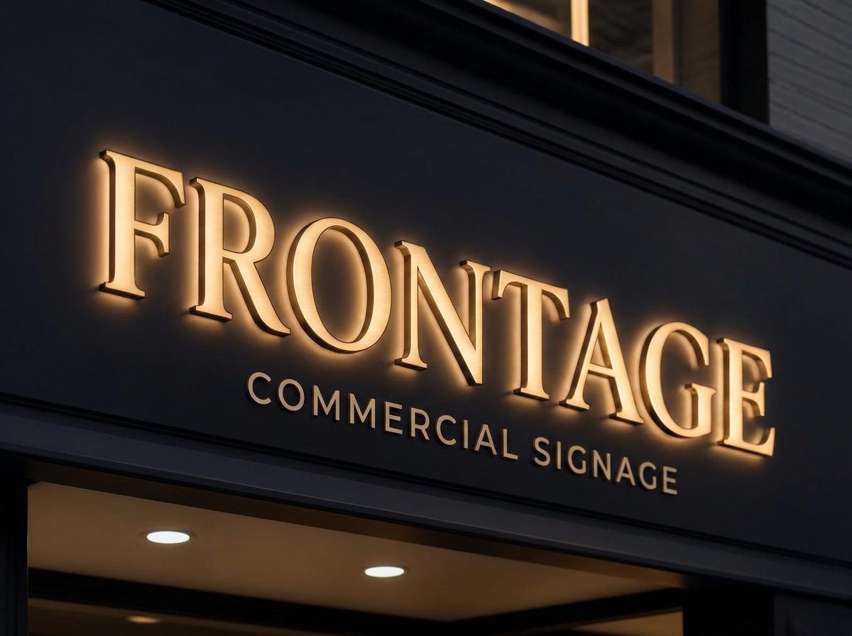 Frontage illuminated channel letters concept